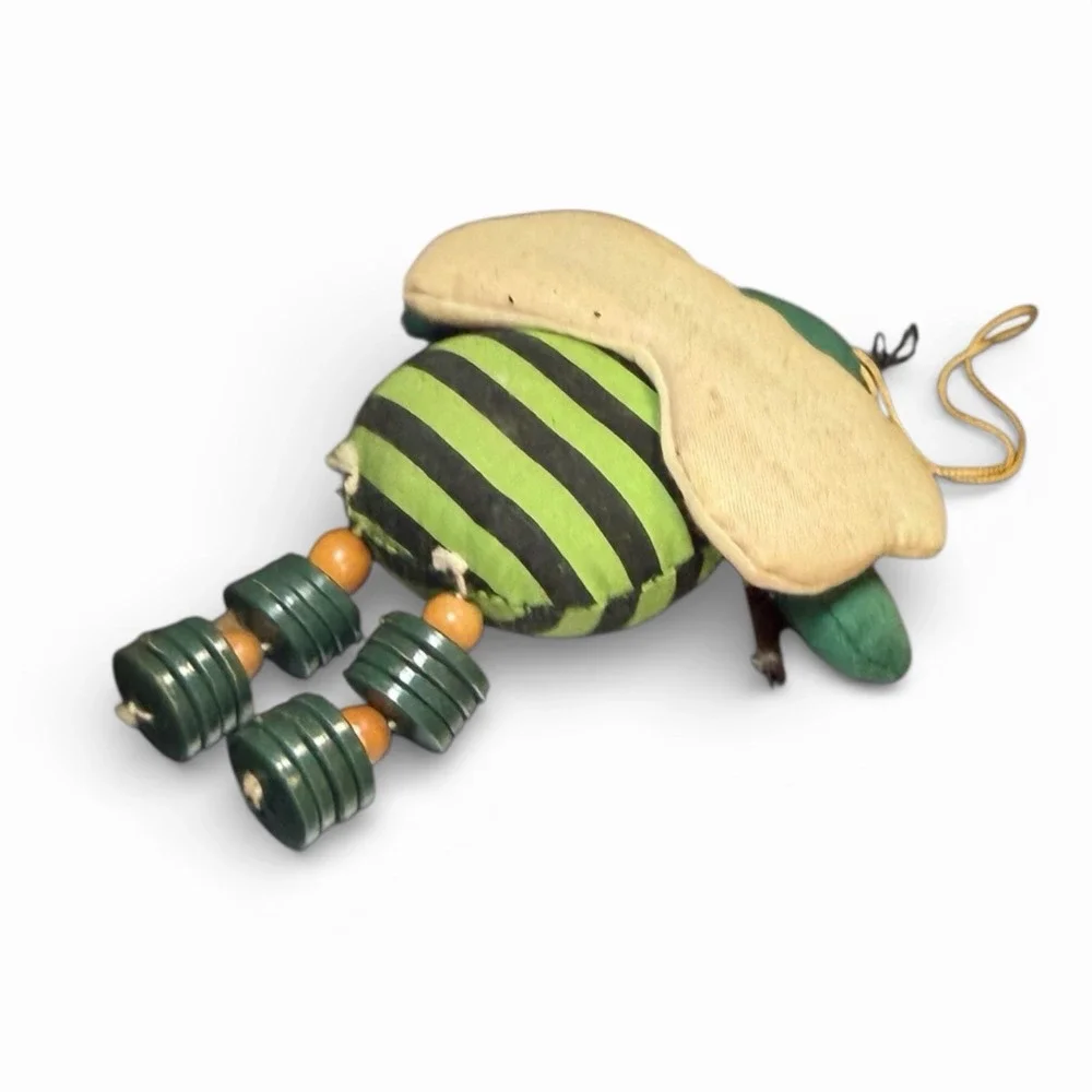 Vintage Handmade Cloth‎ Bee Ornament